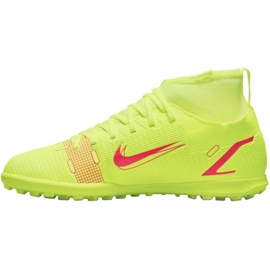 Nike Mercurial Superfly 8 Club Tf Jr CV0795 760 chaussures de football jaune jaunes 2
