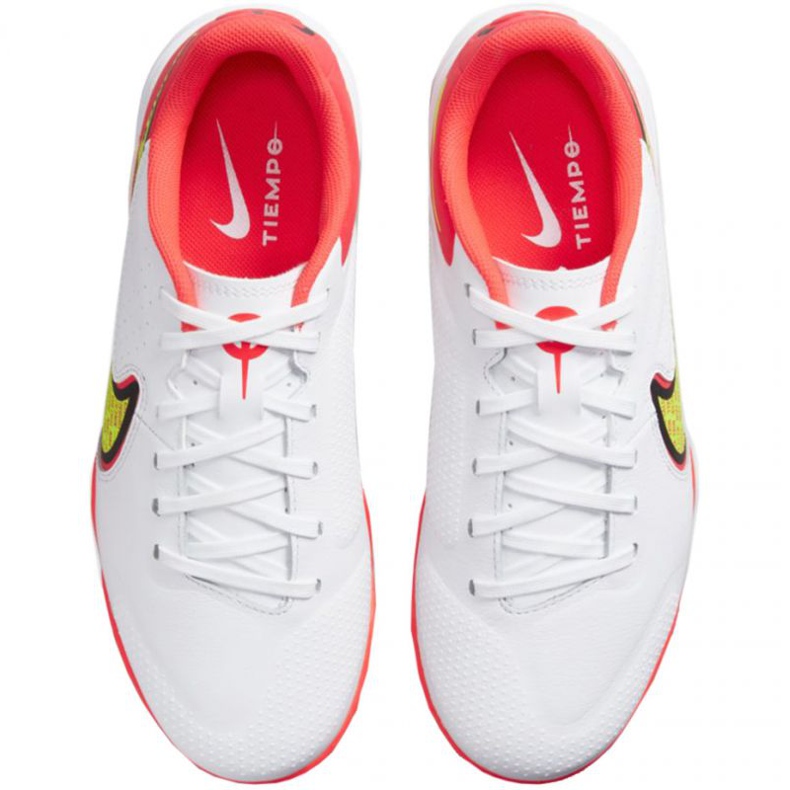 Nike Tiempo Legend 9 Academy Tf Jr DA1328 176 chaussures de football blanc blanc 1