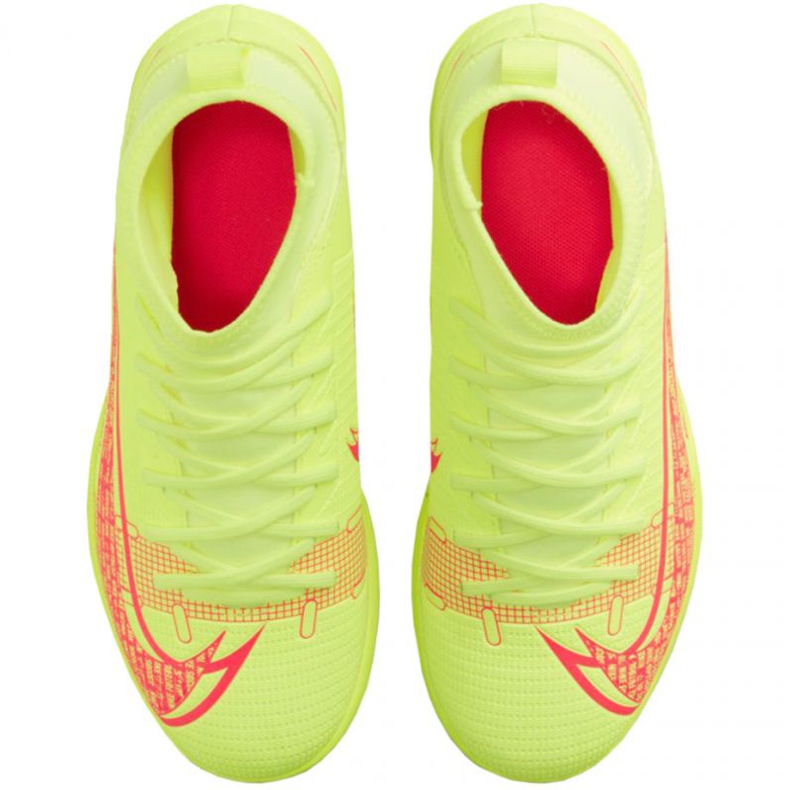 Chaussures d'intérieur Nike Mercurial Superfly 8 Club Ic Jr CV0792-760 jaune jaune 1