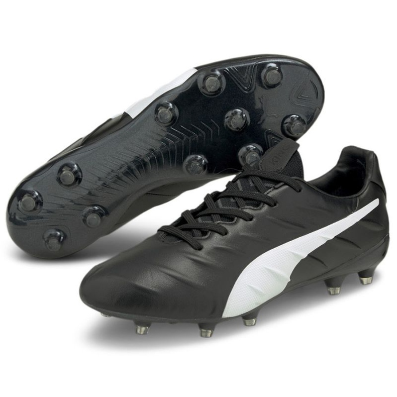 Chaussures de football Puma King Platinum 21 FG/AG 106478 01 noir noir 1