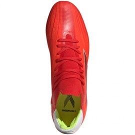 Chaussures de foot Adidas X Speedflow.2 Fg M FY3289 rouge oranges et rouges 1