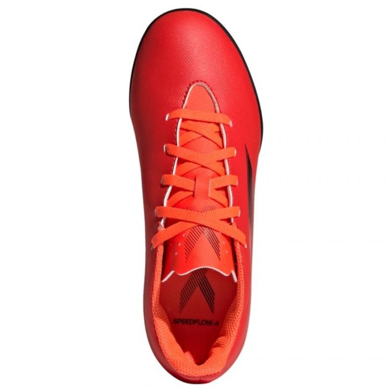Chaussures de foot Adidas X Speedflow.4 Tf Jr FY3327 rouge oranges et rouges 1 Chaussures de foot Adidas X Speedflow.4 Tf Jr FY3327 rouge oranges et rouges 1