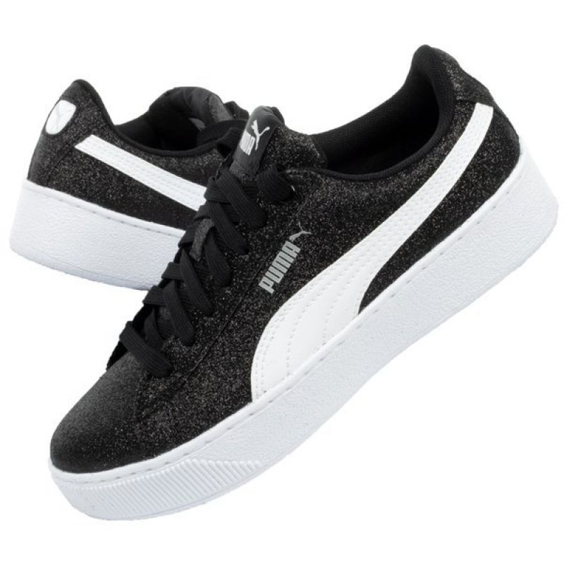 Puma Vikky Platform Glitz Jr 366856 02 noir bleu 1