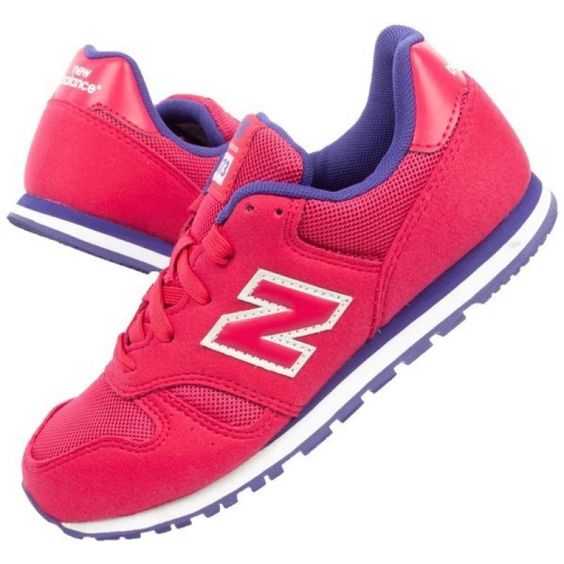 Chaussures New Balance Jr YC373PY rouge bleu marine 1