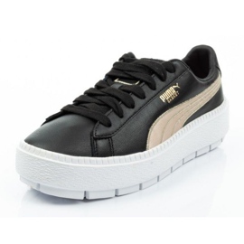 Puma Plateforme en daim Trace W 367728 01 le noir d'or 2