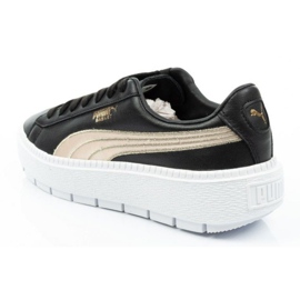 Puma Plateforme en daim Trace W 367728 01 le noir d'or 4