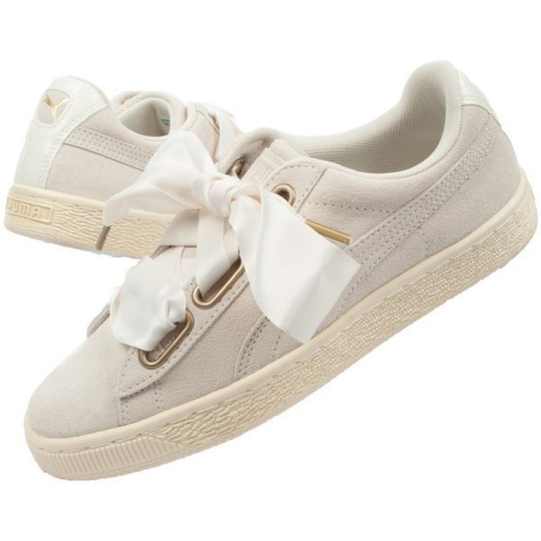 Puma Suede Coeur Satin W 362714 04 beige doré 1