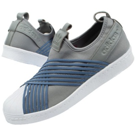 Chaussures Adidas Superstar Slipon Femme CG6012 bleu gris 1