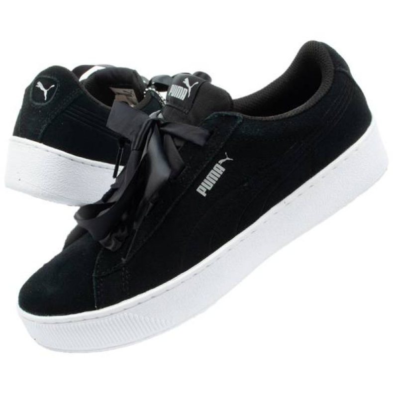 Puma Vikky Platform Ribbon W 367642 03 noir 1