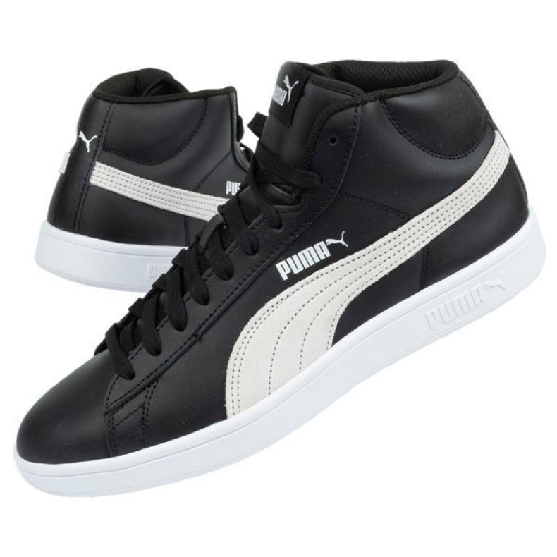 Baskets Puma Smash M 366924 02 blanche le noir 1