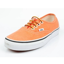 Chaussures Vans Authentic 0VOEC9D blanche orange 2