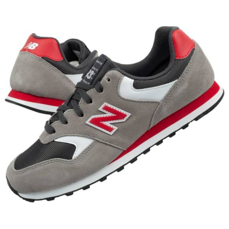 Chaussures New Balance M ML393VT1 blanche rouge gris 1