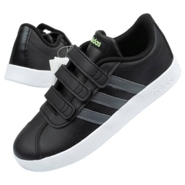 Chaussures Adidas Vl Court Jr F36387 le noir bleu 1