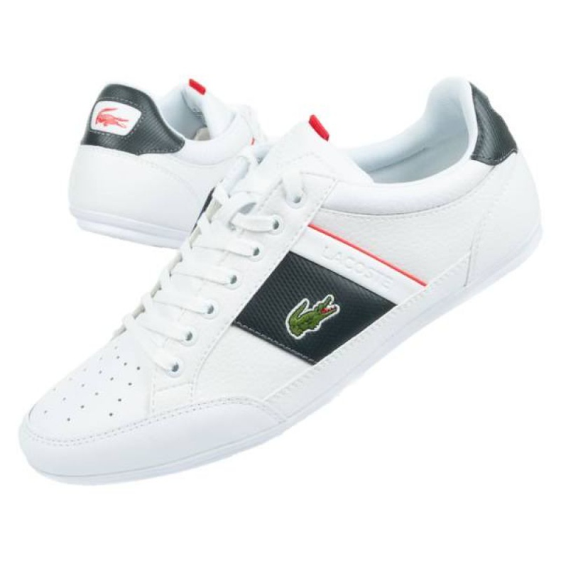 Chaussures Lacoste Chaymon 0721 M 0042A7 blanche le noir 1