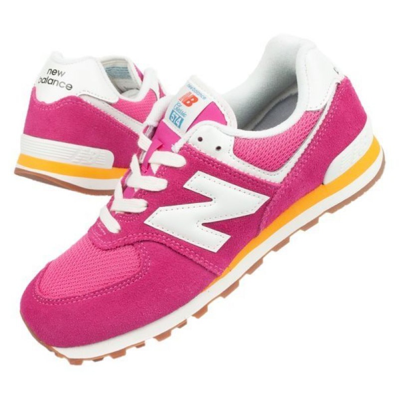 New Balance W GC574HP2 blanche rose 1