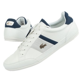 Chaussures Lacoste Chaymon 120 M 12WN1 blanc bleu marine 1