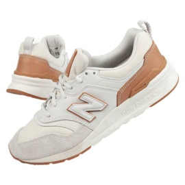 Chaussures New Balance M CM997HAF beige blanche brun 1