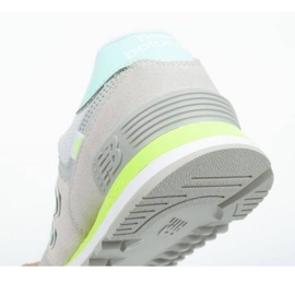 New Balance W WL574SS2 blanche gris vert 6