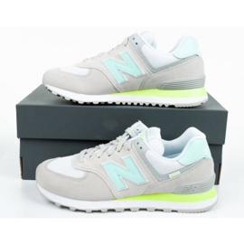 New Balance W WL574SS2 blanche gris vert 9