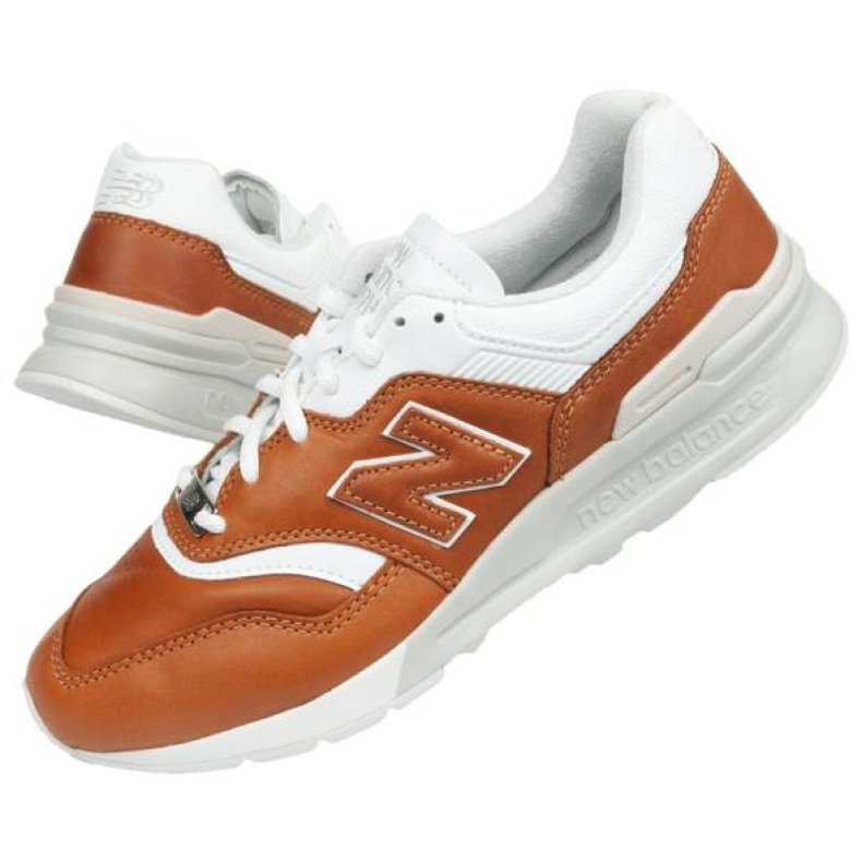 Chaussures New Balance M CM997HEP blanc brun 1