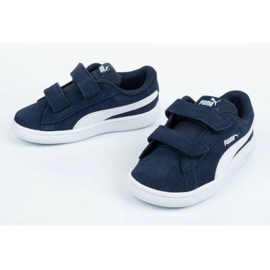 Puma Smash v2 Jr 365178 02 bleu 7