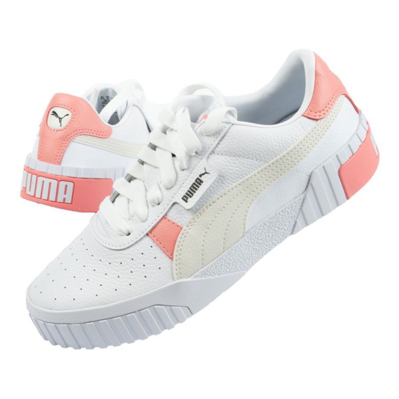 Puma Cali W 369155 29 chaussures blanche rose 1