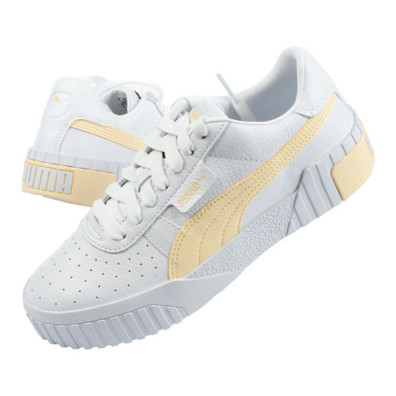 Chaussures Puma Cali W 369155 30 blanc jaune 1