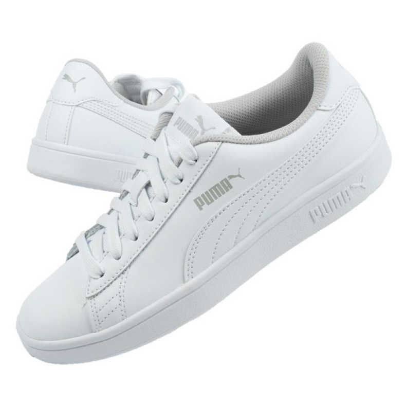Puma Smash V2 Jr 365170 02 blanc bleu 1