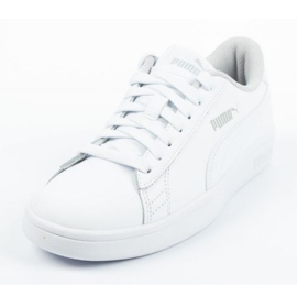 Puma Smash V2 Jr 365170 02 blanche bleu 2