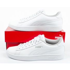 Puma Smash V2 Jr 365170 02 blanche bleu 9