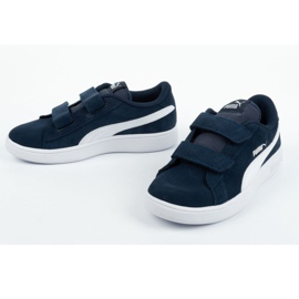 Puma Smash v2 Jr 365177 02 le noir bleu marin 7