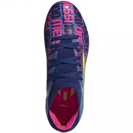 Chaussures de foot Adidas X Speedflow Messi.3 Fg Jr FY6932 multicolore bleu 1 Chaussures de foot Adidas X Speedflow Messi.3 Fg Jr FY6932 multicolore bleu 1