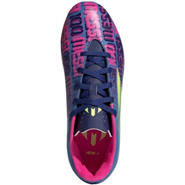 Chaussures de foot Adidas X Speedflow Messi.4 FxG Jr FY6933 multicolore bleu 1