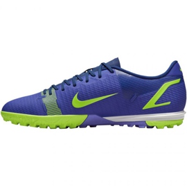 Nike Mercurial Vapor 14 Academy Tf M CV0978 474 chaussures de football bleu vert bleu 2