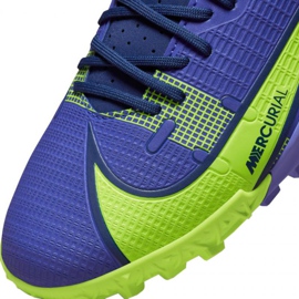 Nike Mercurial Vapor 14 Academy Tf M CV0978 474 chaussures de football bleu vert bleu 3
