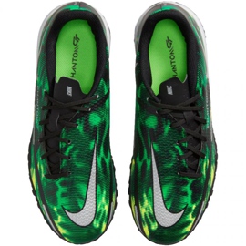 Nike Phantom GT2 Academy Tf Jr DM0739 003 chaussures de football multicolore vert 1