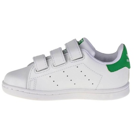 Chaussures adidas Stan Smith Cf Inf Jr BZ0520 blanche vert 1