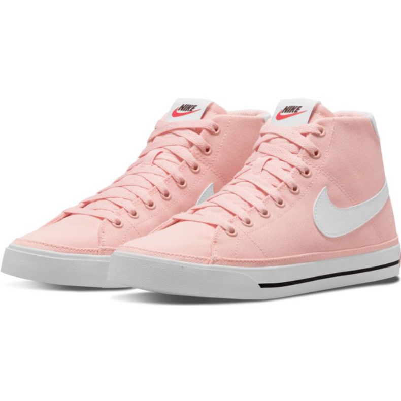 Nike Court Legacy Mid Canvas W DD0161 800 chaussures rose 1