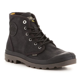 Chaussures Palladium Pampa Hi Wax U77222-008-M le noir 1 Chaussures Palladium Pampa Hi Wax U77222-008-M le noir 1