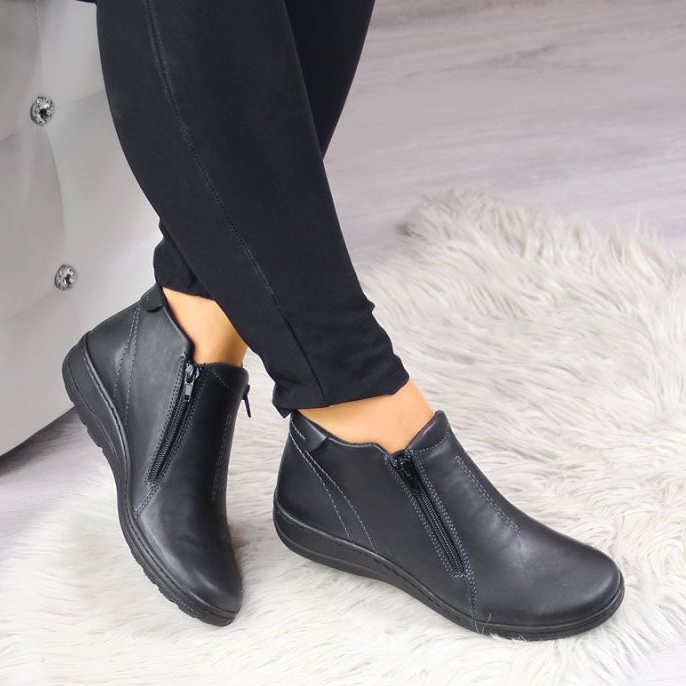 Bottes en cuir isolantes confortables W Helios 642 gris 2