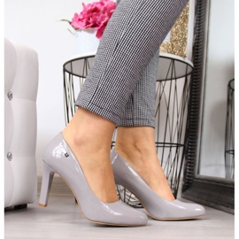 Escarpins laqués sur le montant Sergio Leone W SK3G gris 2 Escarpins laqués sur le montant Sergio Leone W SK3G gris 2