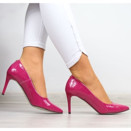 BM Escarpins à talon aiguille laqué Juma W CIT2565I fuchsia rose 2