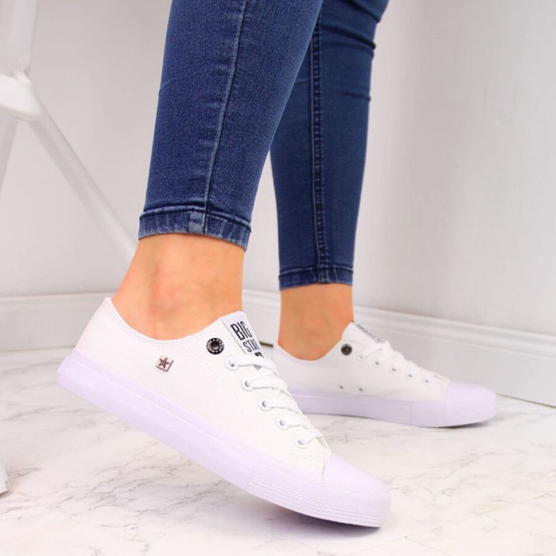 Baskets basses Big Star W AA274010 blanc 2