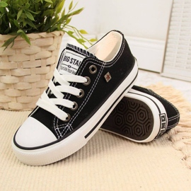 Big Star Jr. FF374206 chaussures noir blanche le noir 2