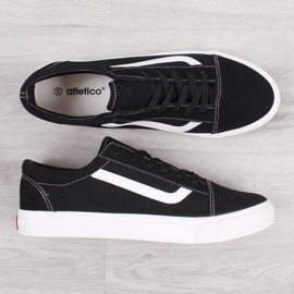 Baskets basses Atletico MATC263B noir et blanc le noir 2