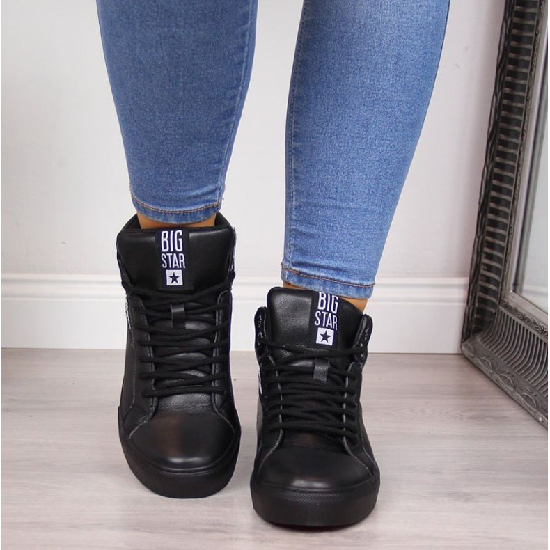Baskets montantes Big Star W EE274355 noir 2