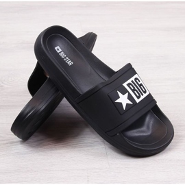 Pantoufles de plage en caoutchouc Big Star W DD274A266 noir le noir 1