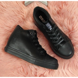 Baskets compensées noires Big Star W EE274127 le noir 4