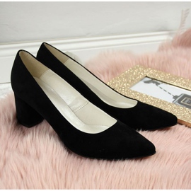 Escarpins sur le pilier en daim Juma W CIT2711D noir le noir 5