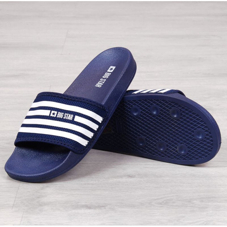 Chaussons de plage bleu marine Big Star W FF274A356 2